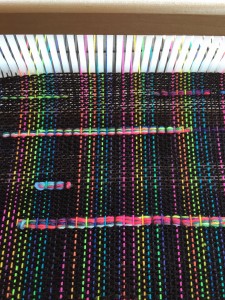 Weaving on loom