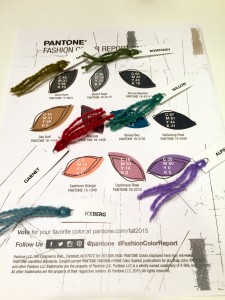 Dye samples with Pantone report